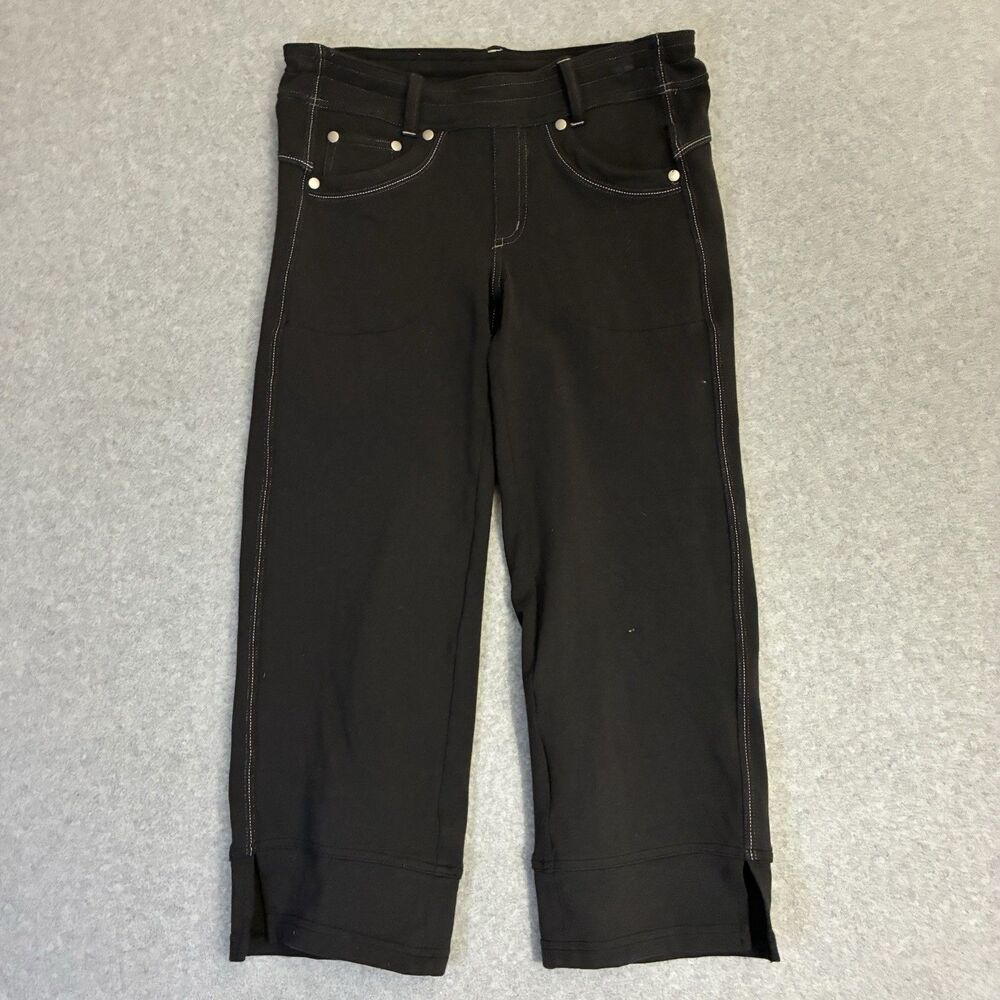 Kuhl Womens Size 2 Black Stretch Crop Pants Hiking Outdoor Travel Casual
